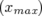 (xmax)  