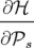 ∂ℋ
----
∂𝒫s