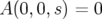 A (0, 0,s) = 0  