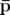 ¯p