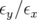 εy∕εx  