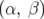 (α, β)  