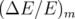 (ΔE  ∕E)m  