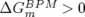ΔGBPm M > 0  