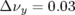Δ νy = 0.03  