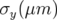 σy(μm )  