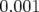 0.001  