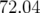 72.04  