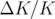 ΔK ∕K  