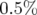 0.5% 