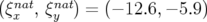 nat  nat
(ξx , ξy ) = (− 12.6,− 5.9)  