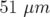 51 μm  