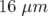 16 μm  