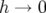h →  0  