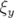 ξ
 y  