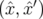 (ˆx, ˆx′)  