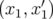      ′
(x1,x1)  