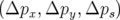 (Δpx, Δpy,Δps )  
