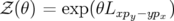 𝒵(θ)=exp(θLxpy− ypx)  