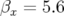 βx = 5.6  