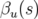βu(s)  