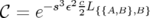 𝒞 =  e−s3ε2c2L{{A,B},B}
