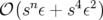    n     4 2
𝒪(s ε + s ε )  