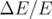 ΔE  ∕E  