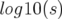 log10(s)  