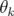 θ
 k  