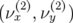 (ν (2x),ν(y2))  